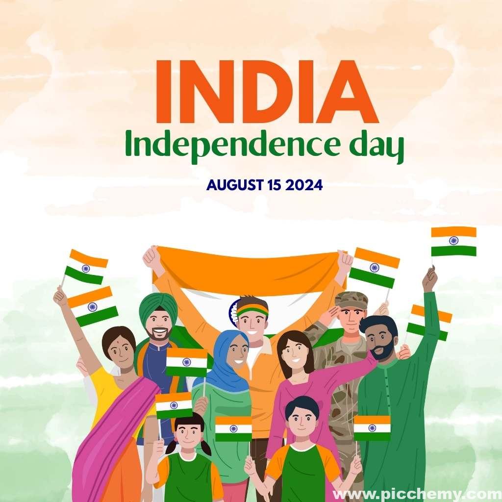 Happy Independence Day August 15th 2024