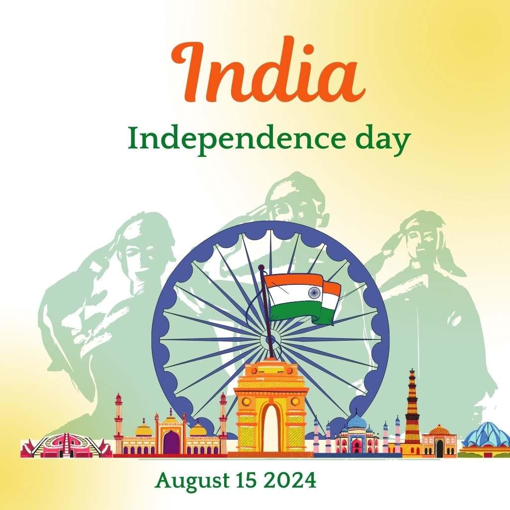 Happy Independence Day August 15th 2024