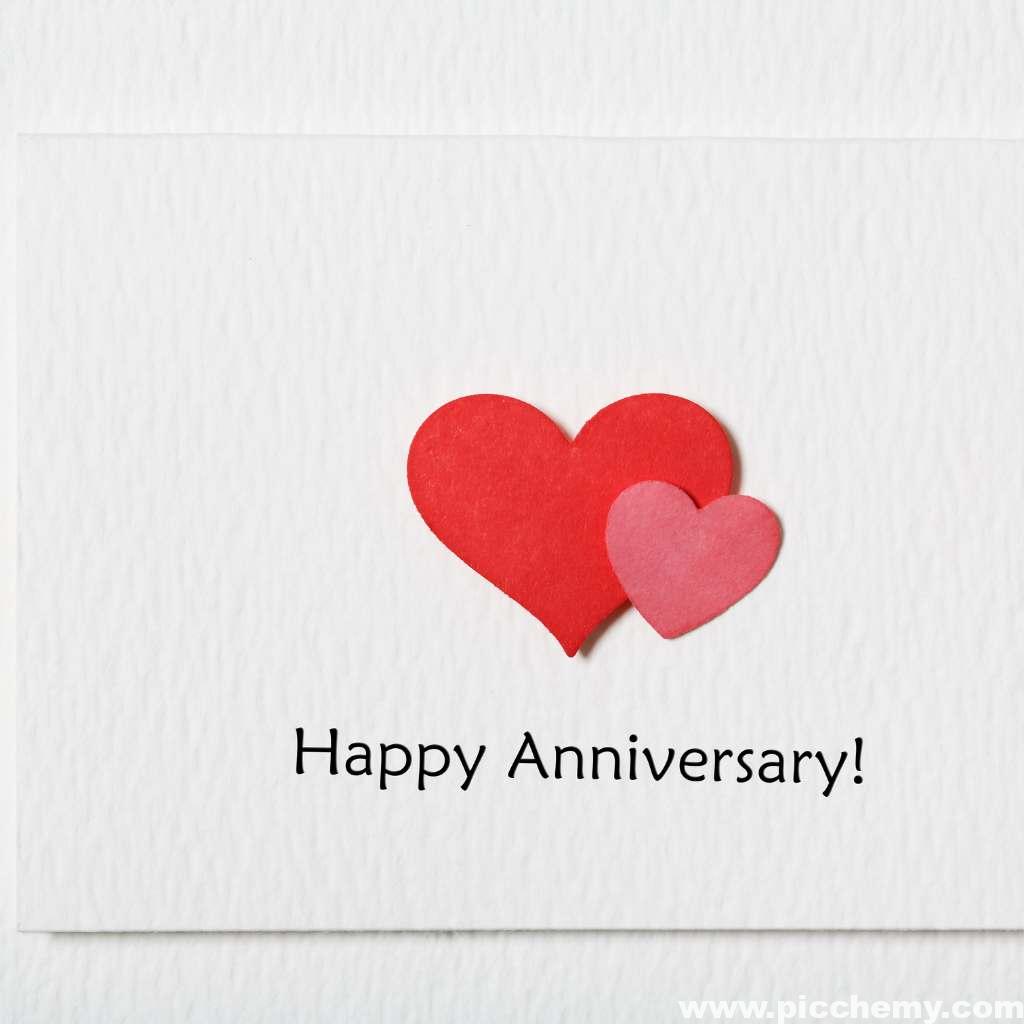 heart paper craft Happy Anniversary images