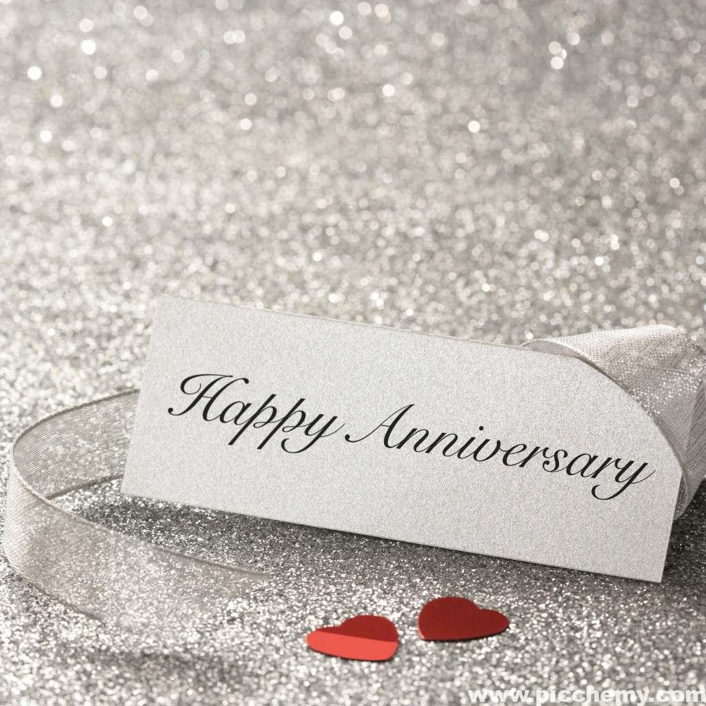 place card with Happy Anniversary image